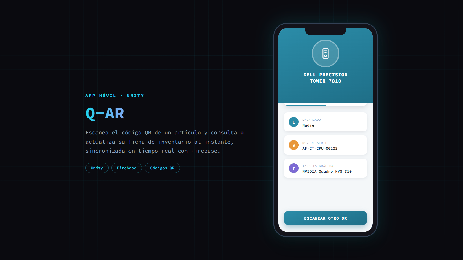 App móvil de escaneo